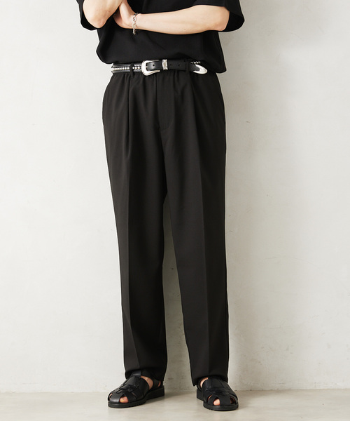 JOURNAL STANDARD relume（ジャーナルスタンダード　レリューム）の「TECH メランジ イージースラックス（スラックス・メンズ・ライトグレー/ブラック/ベージュ系その他/オリーブ・LARGE/MEDIUM/SMALL）」の13枚目の写真