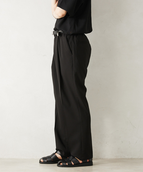 JOURNAL STANDARD relume（ジャーナルスタンダード　レリューム）の「TECH メランジ イージースラックス（スラックス・メンズ・ライトグレー/ブラック/ベージュ系その他/オリーブ・LARGE/MEDIUM/SMALL）」の14枚目の写真