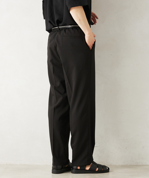 JOURNAL STANDARD relume（ジャーナルスタンダード　レリューム）の「TECH メランジ イージースラックス（スラックス・メンズ・ライトグレー/ブラック/ベージュ系その他/オリーブ・LARGE/MEDIUM/SMALL）」の16枚目の写真