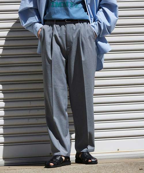 JOURNAL STANDARD relume（ジャーナルスタンダード　レリューム）の「TECH メランジ イージースラックス（スラックス・メンズ・ライトグレー/ブラック/ベージュ系その他/オリーブ・LARGE/MEDIUM/SMALL）」の22枚目の写真