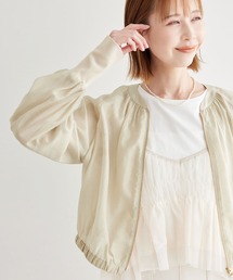 ロングリブシアーライトブルゾン