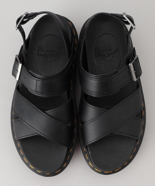 PUBLUX(パブリュクス)の「Dr.Martens/ドクターマーチン Voss II Quad/プラットフォームレザークロスサンダル 限定展開(サンダル・レディース・ブラック・3/4/6/5)」の15枚目の写真