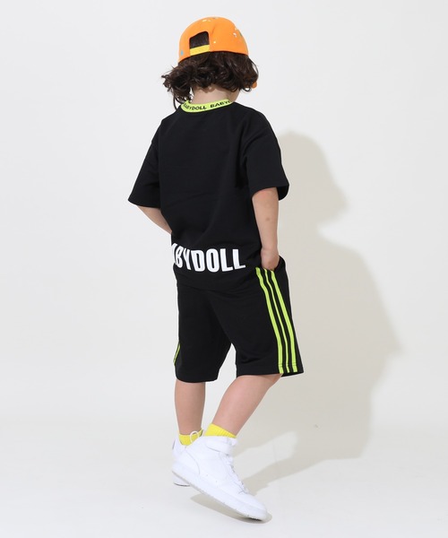 BABYDOLL(ベビードール)の「ラインスウェットハーフパンツ 9372K(トップス別売)(スウェットパンツ・キッズ・ブラック/ベビーピンク・90cm/100cm/110cm/120cm/130cm)」の6枚目の写真