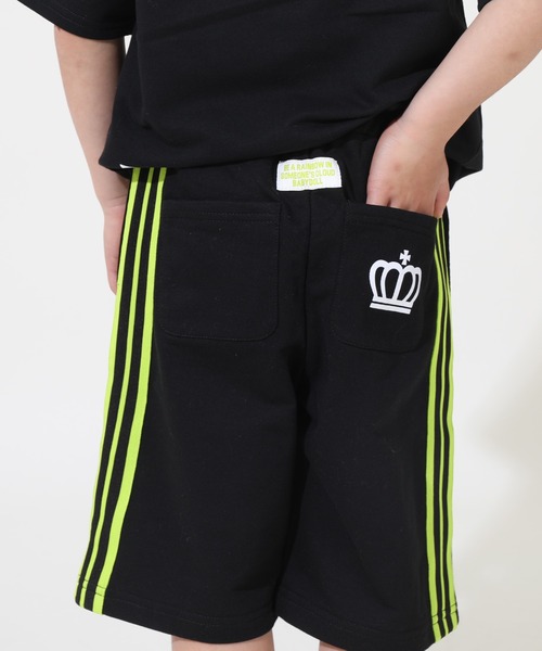 BABYDOLL(ベビードール)の「ラインスウェットハーフパンツ 9372K(トップス別売)(スウェットパンツ・キッズ・ブラック/ベビーピンク・90cm/100cm/110cm/120cm/130cm)」の11枚目の写真