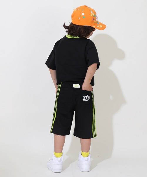 BABYDOLL(ベビードール)の「ラインスウェットハーフパンツ 9372K(トップス別売)(スウェットパンツ・キッズ・ブラック/ベビーピンク・90cm/100cm/110cm/120cm/130cm)」の10枚目の写真