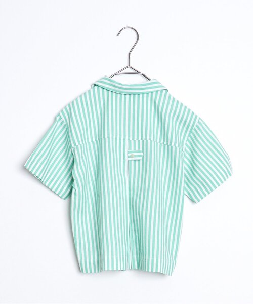 p.premier(ピードットプルミエ)の「半袖ワイドストライプシャツ(シャツ/ブラウス・キッズ・ブルー/イエロー/ブラウン/ピンク・80/90/100/110/120/140/130)」の12枚目の写真
