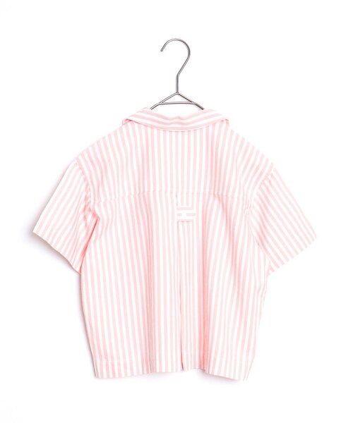 p.premier(ピードットプルミエ)の「半袖ワイドストライプシャツ(シャツ/ブラウス・キッズ・ブルー/イエロー/ブラウン/ピンク・80/90/100/110/120/140/130)」の10枚目の写真