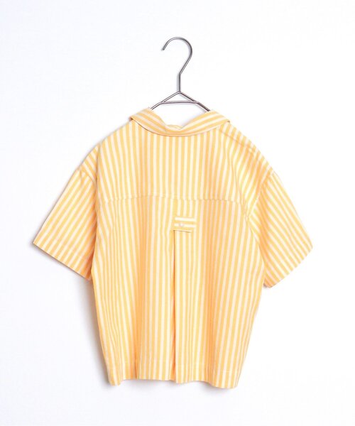 p.premier(ピードットプルミエ)の「半袖ワイドストライプシャツ(シャツ/ブラウス・キッズ・ブルー/イエロー/ブラウン/ピンク・80/90/100/110/120/140/130)」の9枚目の写真