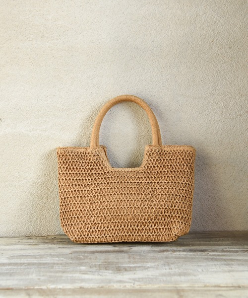 folka（フォルカ）の「1-4A8 Mixハンドル ペーパー トート カゴ