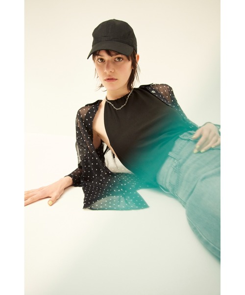 Mila Owen（ミラオーウェン）の「フレンチリネンキャップ（キャップ・レディース・ブラック/チャコールグレー/ベージュ・FREE）」の2枚目の写真