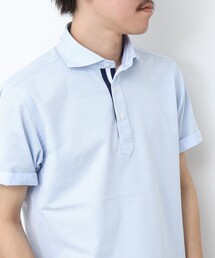 《ビジカジ対応》サッカーニットテープポロシャツ