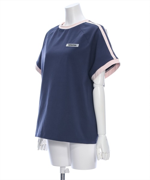 セール】ラバーワッペンライン入りオーバーサイズTシャツ