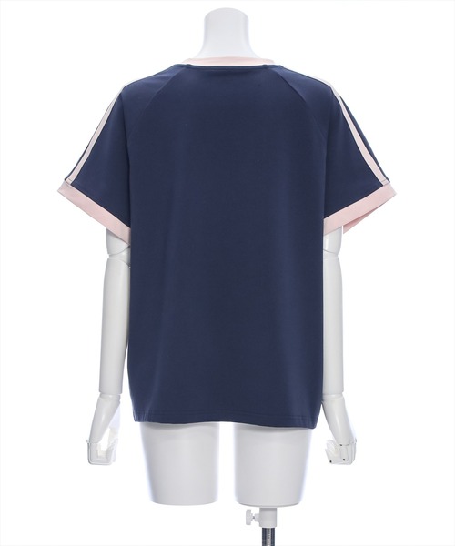 セール】ラバーワッペンライン入りオーバーサイズTシャツ