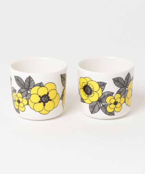 marimekko(マリメッコ)の「Kestit / coffee cup 2dl 2pcs(グラス/マグカップ/タンブラー・レディース・イエロー・FREE)」の8枚目の写真