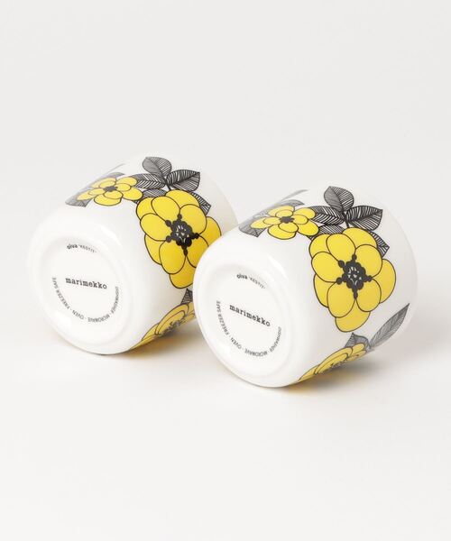 marimekko(マリメッコ)の「Kestit / coffee cup 2dl 2pcs(グラス/マグカップ/タンブラー・レディース・イエロー・FREE)」の9枚目の写真