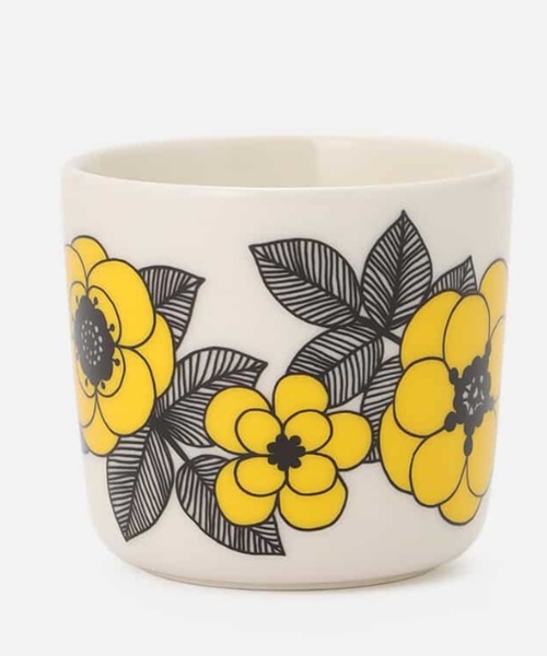 marimekko(マリメッコ)の「Kestit / coffee cup 2dl 2pcs(グラス/マグカップ/タンブラー・レディース・イエロー・FREE)」の2枚目の写真