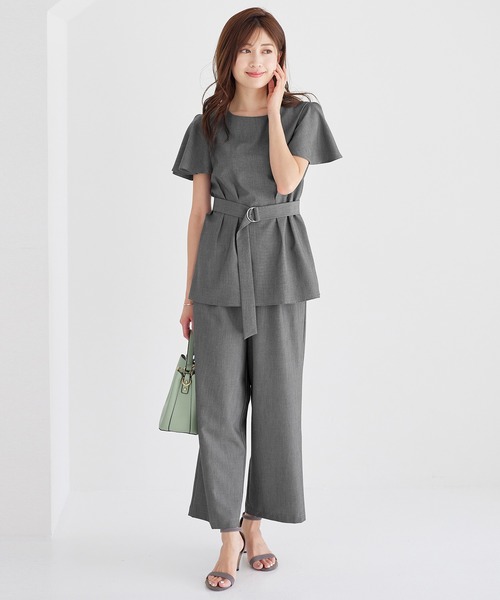 alotta(アロッタ)の「麻調セミワイドパンツ(その他パンツ・レディース・ベージュ/グレー/ライトブルー・LARGE/MEDIUM/X-LARGE)」の16枚目の写真