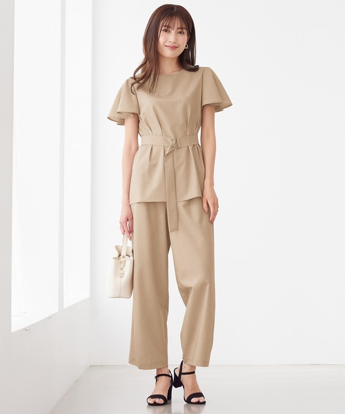 alotta(アロッタ)の「麻調セミワイドパンツ(その他パンツ・レディース・ベージュ/グレー/ライトブルー・LARGE/MEDIUM/X-LARGE)」の11枚目の写真