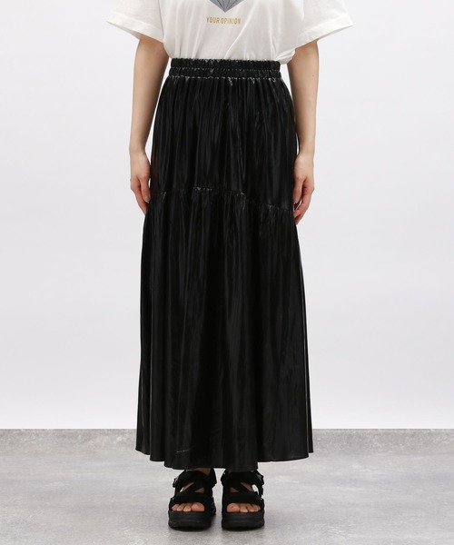 LAKOLE（ラコレ）の「メタリックティアードスカート / 127589（スカート・レディース・ブラック/シルバー・SMALL/MEDIUM）」の15枚目の写真