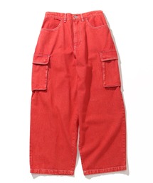 【VISION STREET WEAR/ヴィジョンストリートウェア】ワイドカーゴ デニムパンツ