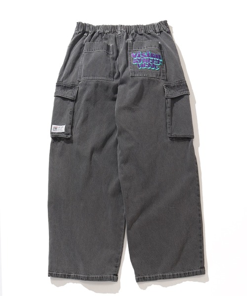 VISION STREET WEAR(ヴィジョンストリートウェア)の「【VISION STREET WEAR/ヴィジョンストリートウェア】ワイドカーゴ デニムパンツ(デニムパンツ・メンズ・サックスブルー/カーキ/レッド/レッド系その他/ブラック/ネイビー/パープル/グレー・M/LL/L)」の14枚目の写真