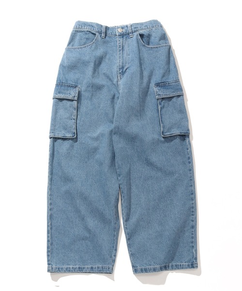 VISION STREET WEAR(ヴィジョンストリートウェア)の「【VISION STREET WEAR/ヴィジョンストリートウェア】ワイドカーゴ デニムパンツ(デニムパンツ・メンズ・サックスブルー/カーキ/レッド/レッド系その他/ブラック/ネイビー/パープル/グレー・M/LL/L)」の10枚目の写真