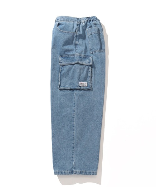 VISION STREET WEAR(ヴィジョンストリートウェア)の「【VISION STREET WEAR/ヴィジョンストリートウェア】ワイドカーゴ デニムパンツ(デニムパンツ・メンズ・サックスブルー/カーキ/レッド/レッド系その他/ブラック/ネイビー/パープル/グレー・M/LL/L)」の11枚目の写真