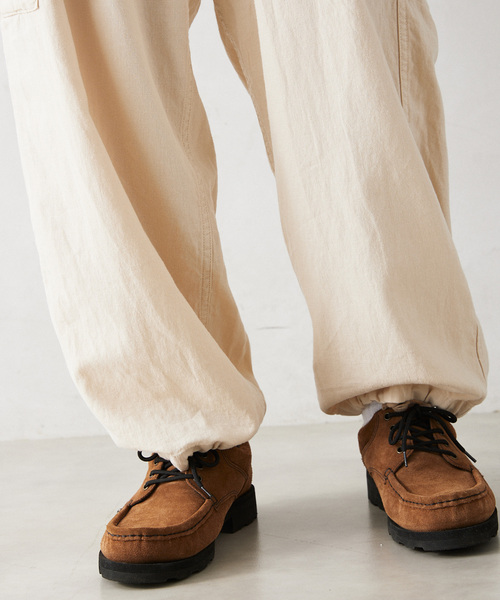 JOURNAL STANDARD relume（ジャーナルスタンダード　レリューム）の「HOUSE HOLD / ハウスホールド コットンリネンイージーカーゴパンツ（カーゴパンツ・メンズ・ブラック/アイボリー/サファリグリーン・LARGE/MEDIUM）」の15枚目の写真