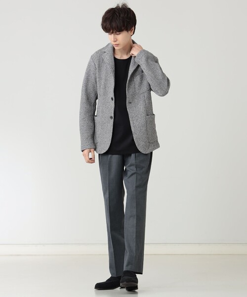 BEAMS HEART（ビームスハート）の「ハニカムニット 2ボタン ジャケット