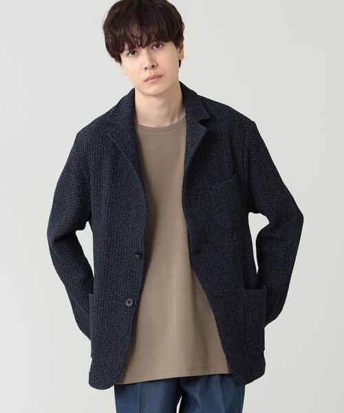 BEAMS HEART(ビームスハート)の「ハニカムニット 2ボタン ジャケット BEAMS HEART(ビームスハート)の「ハニカムニット 2ボタン ジャケット