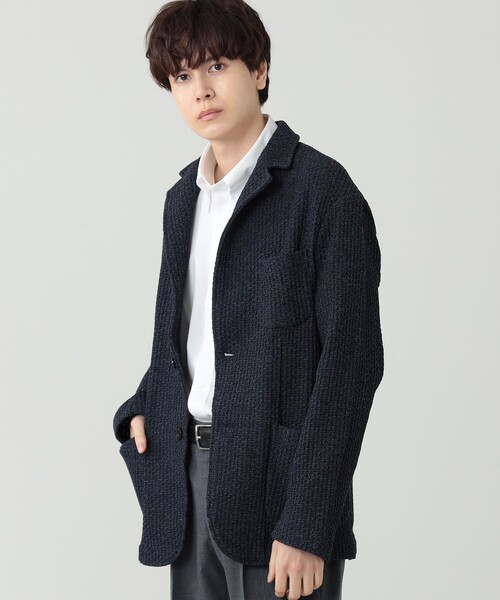 BEAMS HEART（ビームスハート）の「ハニカムニット 2ボタン ジャケット