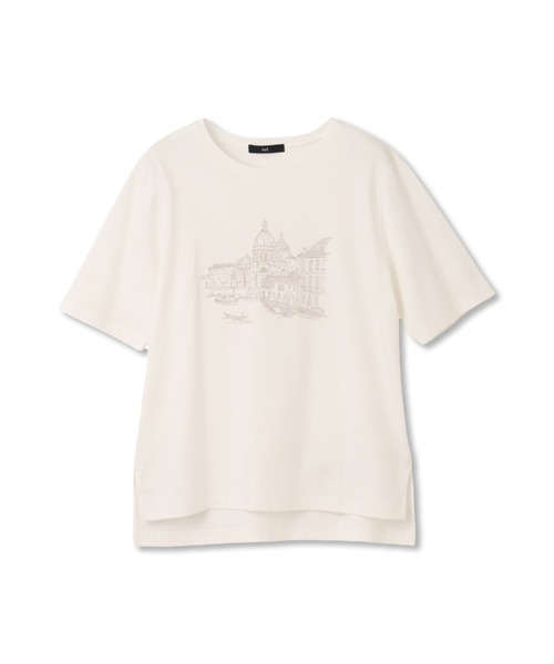 la.f…(ラエフ)の「刺しゅうコンパクトTシャツ≪洗濯機で洗える≫(Tシャツ/カットソー・レディース・ホワイト系その他/ホワイト・11号/9号)」の15枚目の写真