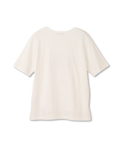 la.f…(ラエフ)の「刺しゅうコンパクトTシャツ≪洗濯機で洗える≫(Tシャツ/カットソー・レディース・ホワイト系その他/ホワイト・11号/9号)」の19枚目の写真