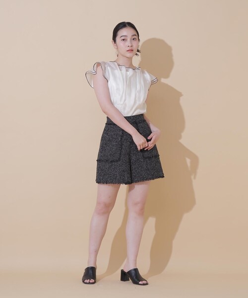 JILL by JILL STUART(ジルバイジルスチュアート)の「◇ラッフルメローブラウス(シャツ/ブラウス・レディース・ホワイト/ベージュ・FREE)」の15枚目の写真
