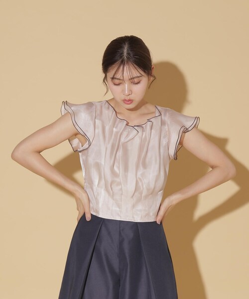 JILL by JILL STUART(ジルバイジルスチュアート)の「◇ラッフルメローブラウス(シャツ/ブラウス・レディース・ホワイト/ベージュ・FREE)」の10枚目の写真