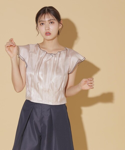 JILL by JILL STUART(ジルバイジルスチュアート)の「◇ラッフルメローブラウス(シャツ/ブラウス・レディース・ホワイト/ベージュ・FREE)」の13枚目の写真