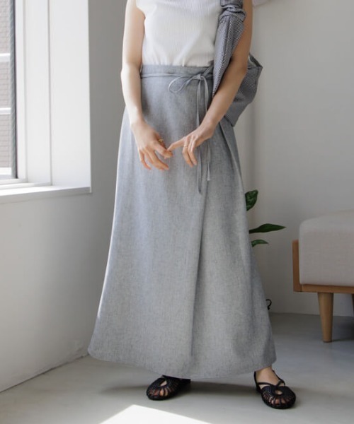 【セール】タックマーメイドスカート（スカート）｜flower（フラワー）