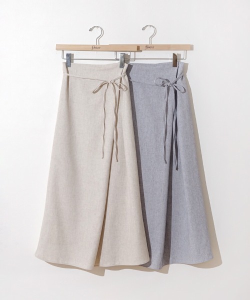 flower（フラワー）の「タックマーメイドスカート（スカート・レディース・ベージュ/グレー・FREE）」の18枚目の写真