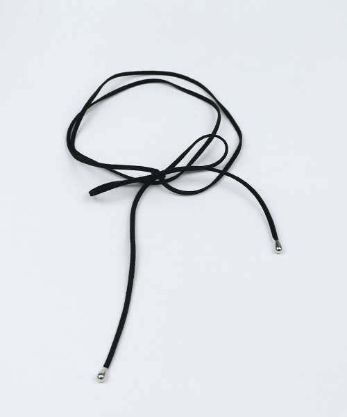 CEMONEMO（セモネモ）の「フェイクスウェード ロング チョーカー（チョーカー・レディース・ブラック・FREE）」の6枚目の写真