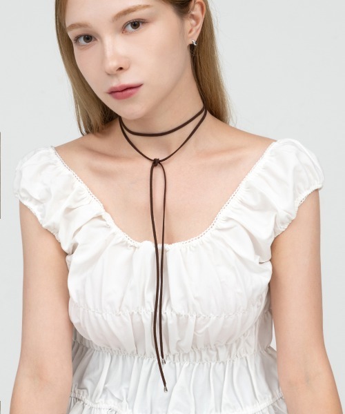 CEMONEMO(セモネモ)の「フェイクスウェード ロング チョーカー(チョーカー・レディース・ブラック・FREE)」の9枚目の写真