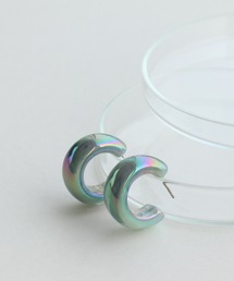 オーロラカラーフープピアス
