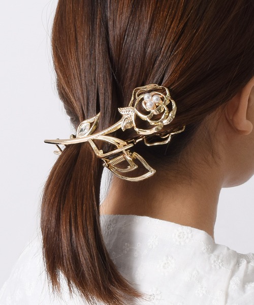 flower cat〜スターチス ロングバレッタ NEW✳︎dry flower〜ミモザ10