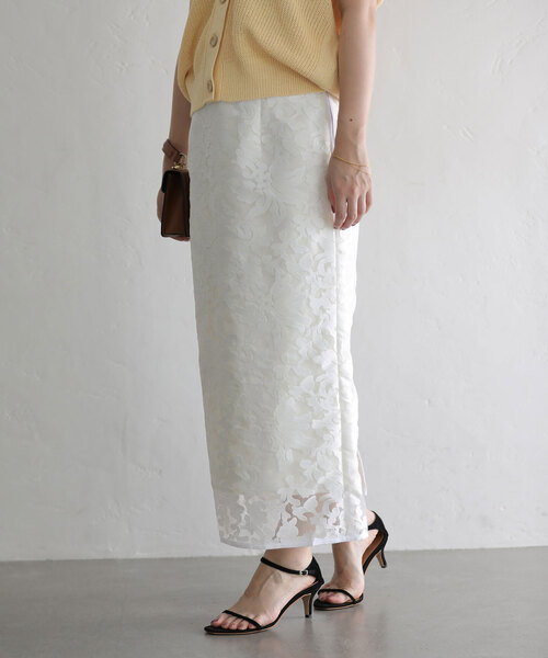 LaTotaliteラトータリテ レーススカート La TOTALITE（ラ トータリテ） スカート 「追加3」「洗える」レース