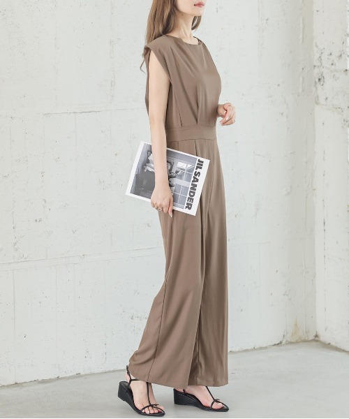 セール】ノースリーブオールインワン（つなぎ/オールインワン