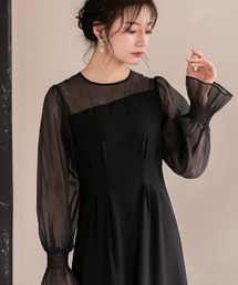 ディアゴナルシフォンドレス