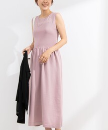 NOLLEY’S Sophi | 《手洗い可能》シアー切り替えポリワンピース(ワンピース)