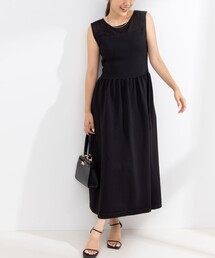 NOLLEY’S Sophi | 《手洗い可能》シアー切り替えポリワンピース(ワンピース)