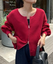 CIAOPANIC TYPY | 【リバイバル/WEB限定】スポンディッシュダブルジップニットカーディガン(カーディガン/ボレロ)