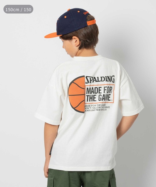 Right-on(ライトオン)の「SPALDING(スポルディング)発泡プリント半袖Tシャツ(Tシャツ/カットソー・キッズ・ブルー/ホワイト・130/140/150/160)」の2枚目の写真