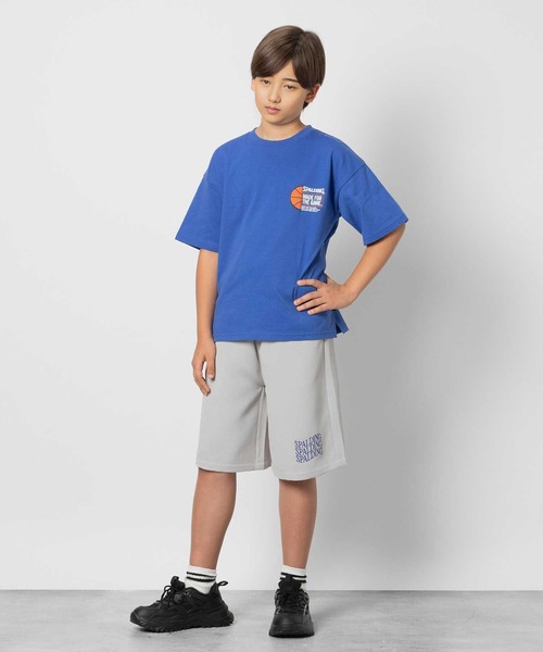 Right-on(ライトオン)の「SPALDING(スポルディング)発泡プリント半袖Tシャツ(Tシャツ/カットソー・キッズ・ブルー/ホワイト・130/140/150/160)」の3枚目の写真